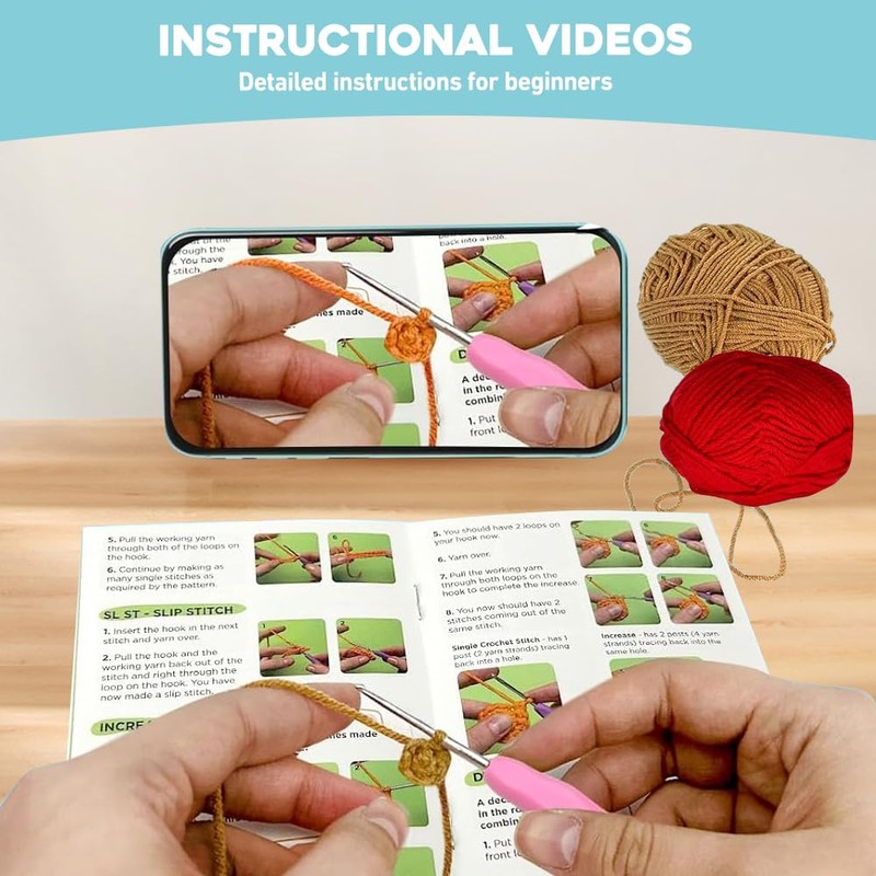 KBIBCK Crochet Set for Beginners, 2 Pieces Capybara Crochet Set