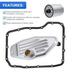 5179267AC Transmission Filter & Pan Gasket Kit For Jeep Dodge Ram 545RFE 65RFE