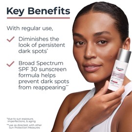 Eucerin Radiant Tone Daily Face Lotion with SPF 30, Dark Spot Corrector with Thiamidol, Face Moisturizer Helps Visibly Reduce the Look of Persistent Dark Spots, All Skin Types, 1.7 Fl Oz Bottle