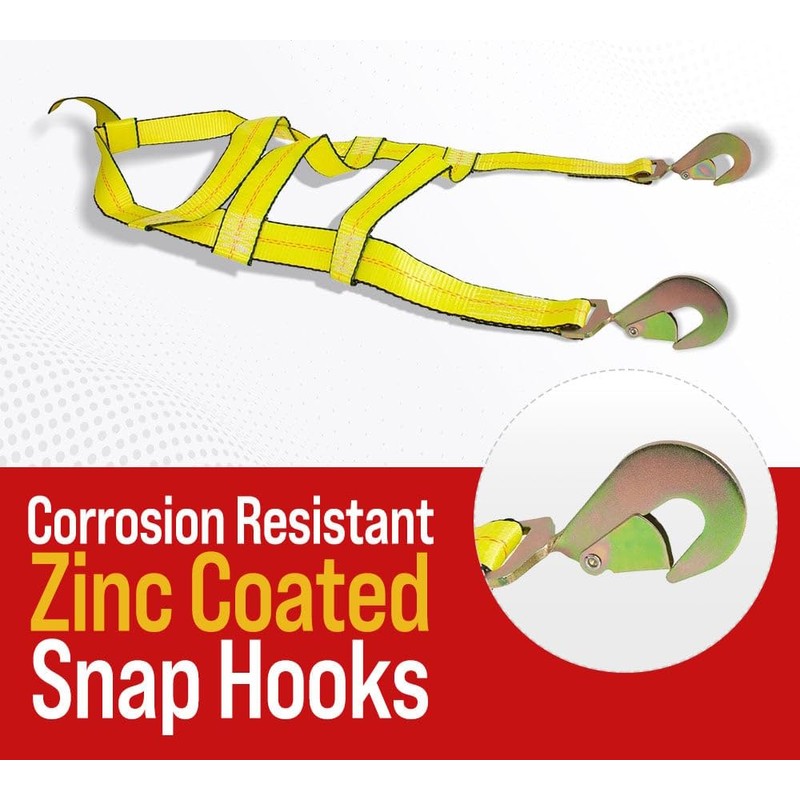 Mytee Products Tow Dolly Wheel Net Basket Strap w/Snap Hooks