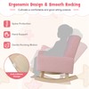 FIREFLOWERY Toddler Rocking Chair, Kids Sofa Chair with Solid Wooden