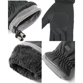 Eohak Men and Women Ski Gloves Winter Cold Weather Gloves Touchscreen Warm Waterproof Gloves for Cycling, Running, Driving, Skiing