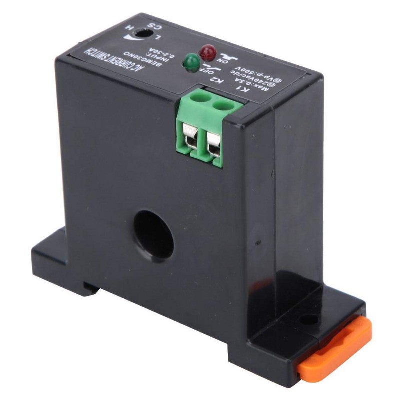 Current Sensor Switch, 0.2-30 A Adjustable Current Meter Switch No/Nc