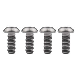 Ruifu Bicycle Bottle Cage Titanium Alloy Bolts ISO7380 M5x8mm M5x10mm M5x12mm 4pcs (M5x10mm)
