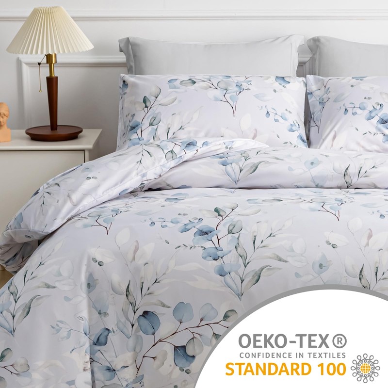 LAZZARO King Size Duvet Cover Sets, Non-Iron King Size Duvet