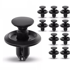 10PCS Fender Apron Push Type Retainer Clips Compatible with Mitsubishi Eclipse, Eclipse Cross, Endeavor, Galant, Lancer, Mirage, Mirage G4, Outlander, Outlander Sport,Rep# 25454, MU488006, 01553-03753