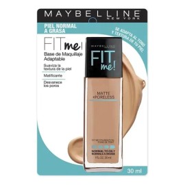 Base Fit Me Matte + Poreless 128 Warm Nude Maybelline