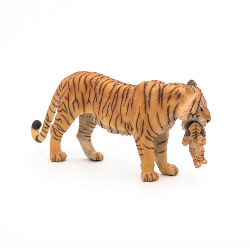 Papo Tigress with Cub Toy Figure Set Playset