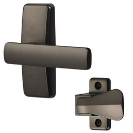 Ideal Security Door Lever for Storm and Screen Doors, Oil Rubbed Bronze (2-Piece Set)