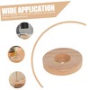 Levemolo Lamp Parts Solid Wood Lamp Base Round Wooden Lamp