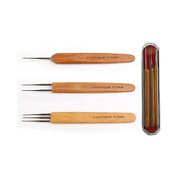Dreadlocks Crochet Hooks for Hair 0.5mm (1 Hook, 2 Hooks,