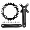 laffoonparts Mountain Bike Single Speed Square Taper Crankset 170mm Cranksets