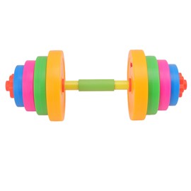 Adjustable Dumbbell Toy Plastic Fitness Weight Lifting Dumbbell for Kids Children 572C