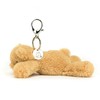Jellycat Smudge Bear Bag Charm, 3 inches | Teddy Bear