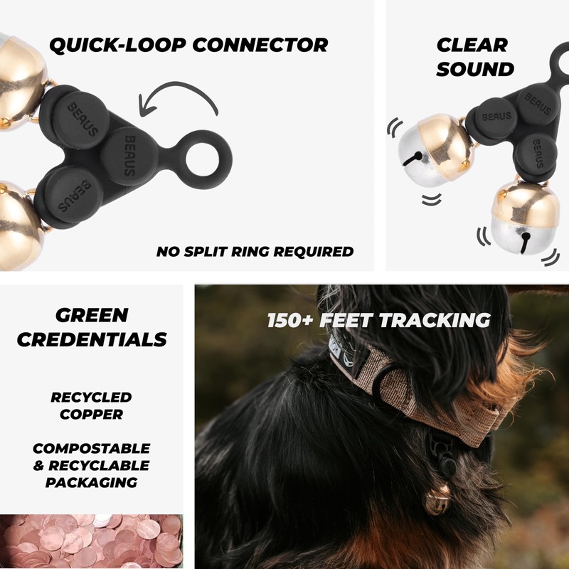 Beau's Bells V2 | Cats & Dogs Collar Bells with