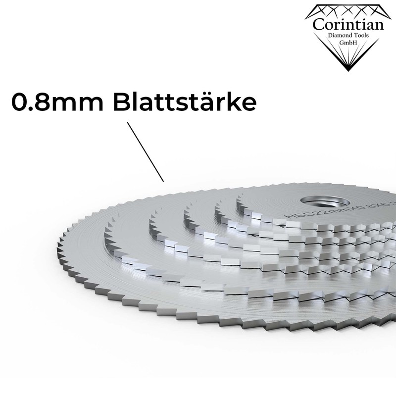 Corintian HSS Circular Saw Blade Set of 6 Including Extension