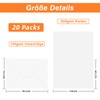 Set of 20 5 x 7 inch white blank cards