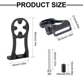 Fleymu Mount for Garmin Edge 1040 1030 840 540 530 | Bicycle Handlebar Mount | Compatible with Edge Explore 2, Varia, Sports Cameras & Bicycle Lights