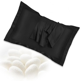 Silk Pillowcases 2 Pieces (50 x 80 cm / 22 Momme) - Luxurious, Hypoallergenic, Perfect Care for Skin and Hair, Exceptional Softness, Silk Pillowcase with Envelope Closure