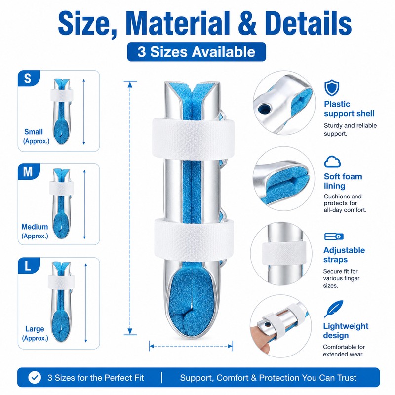 Finger Support Brace for Men & Women – Breathable Finger