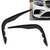 Front Bumper Wind Knife Fin Car Gloss Black Fog Light