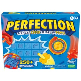 Perfection Game for Kids Ages 5 and Up, Pop Up Game, Customize The Tray for Over 250 Combinations, Kids Games, Games for 1+ Players (English & French)