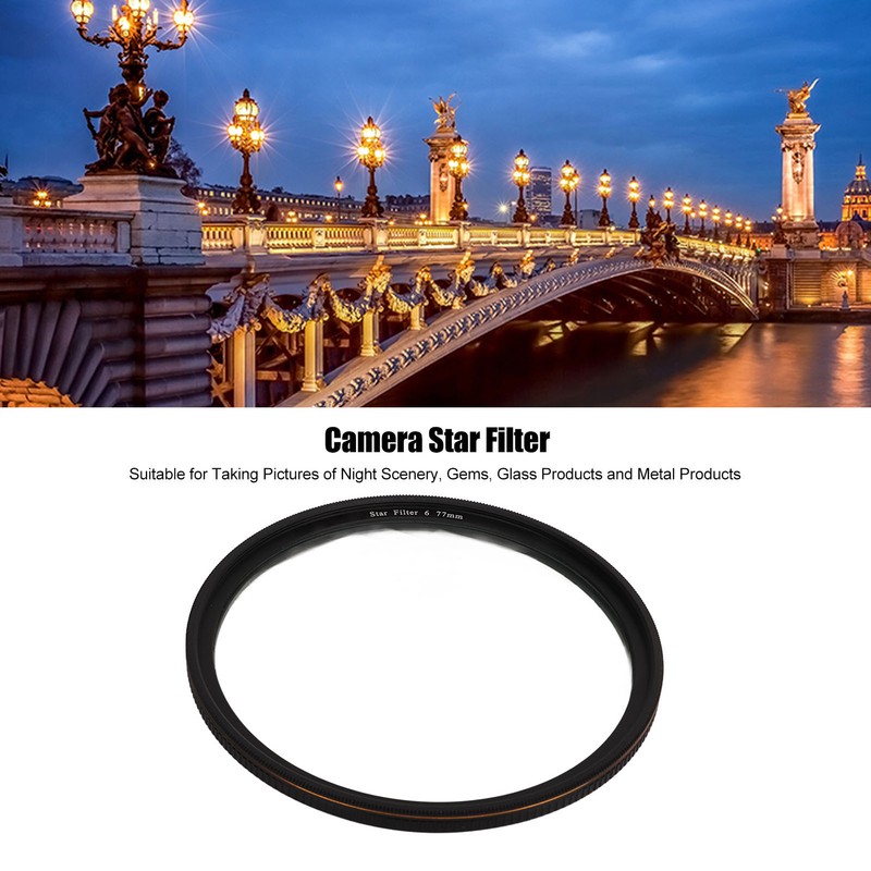 Star Filter 6 Line High Definition Coating Adjustable Cross Screen