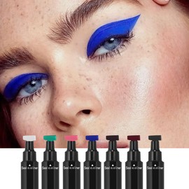 MIESCHER Wing Eyeliner Stamp Pens, Black Liquid Cat Eye Winged Eye Liner Stamp & Fine Tipped Pen Eyeliner with Eye Makeup Stamp, Waterproof Smudgeproof Long Lasting Eyeliner Eye Makeup Tool, Black