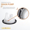 Canamax 21001906 Washer Drain Pump with Pulley - Compatible with