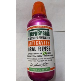 TheraBreath 3 PACK TheraBreath Healthy Smile Anticavity Oral Mouth Rinse Sparkle Mint - 16oz