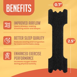 Alkore Wellness Bear Breath Nasal Strips - Nose Strips for Breathing - 30 Count - Nasal Congestion Relief Strips, Yellow/Orange