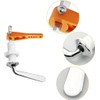 Alnicov Zinc Alloy Metal Handle, Adjustable Arm Handle for Toilet