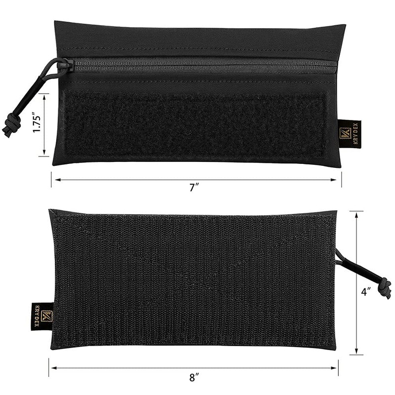KRYDEX Admin Pouch with Loop Panel for Tactical Vest Chest