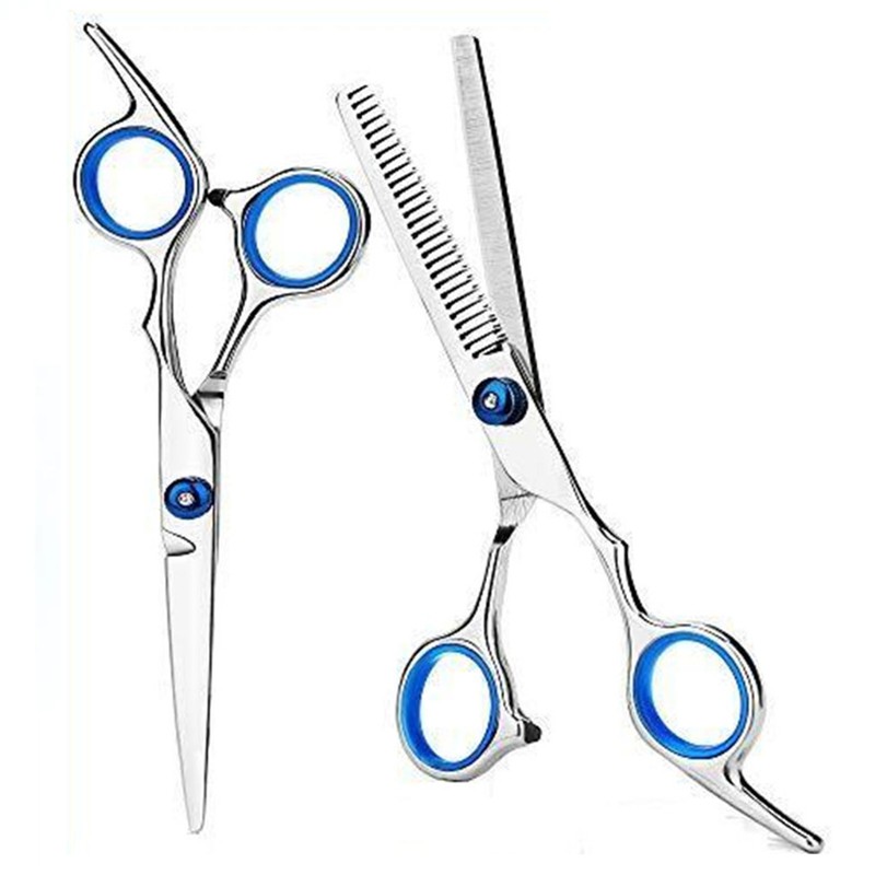 10pcs Hair Cutting Scissors Kit Combs Cape Stainless Steel Barber