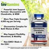 tnvitamins Glucosamine Chondroitin MSM Capsules, 240 Count | 4,000 mg