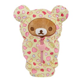 San-X Original Rilakkuma Hearts Sleeping Bag Plush - 15" Rilakkuma