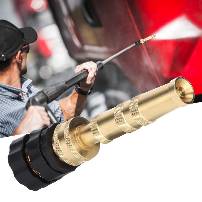 Brass Adjustable Hose Nozzle Water Hose Nozzles for Garden Sprayer