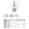 Sugatsune スガツネ工業 ランプ印 アジャスター MN型 首振り機構付 MN-32N3