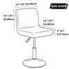 Bifaunvogel Waterproof PU Bar Stool Covers, Slipcovers, Counter Height, Orange,
