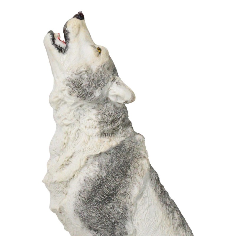 Woodlands Wildlife Mystical Alpha Snow Arctic Wolf Howling At The