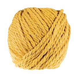 5 Millimeter Thick Cotton Rope – for Crafting, Decoration, and Art Projects – Comes in 50 Meter Skein (Gold)