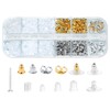 Nkwuire 12 Styles 600 Pcs Earring Backs for Studs, Clear