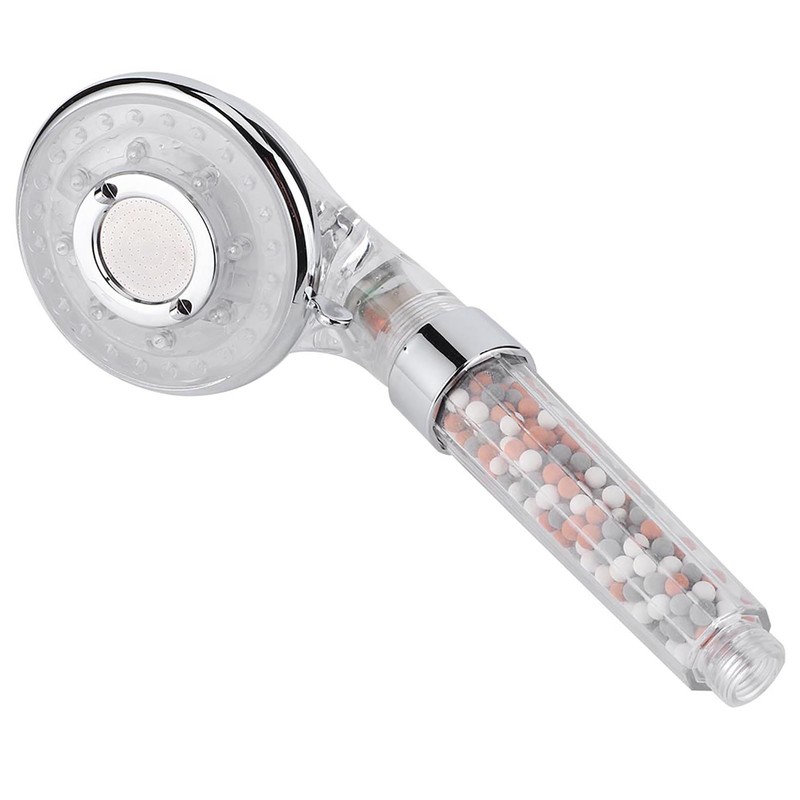 LED Negative Ion Shower Head Handheld WaterSaving Pressurized Hand Shower