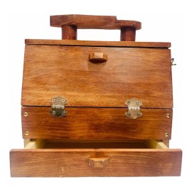 Lux-z Cajón De Madera Bolero Grande Para Limpiar Lustrar Calzado