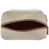 Mud Pie Canvas and Leather Initial Dopp Kit Shaving Bag