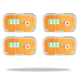 MightySkins Skin Compatible with DJI Phantom 3 Battery Batteries (4 Pack) wrap Cover Sticker Skins Birch Wood Grain