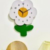 Flower Shaped Wall Clocks for Kids Cartoon Cute Exquisite Silent