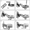 Dhuizm 10PCS Universal Cabinet Cupboard Hinge LED Light Sensor Light