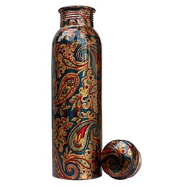 Copper Bottle Designer Copper Water Bottle For Home Kitchenware Item Drinkware Item Pack Of 1