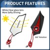INFINAUTO Motorcycle Rear View Mirrors Motorcycle Rear View Mirrors Aluminum